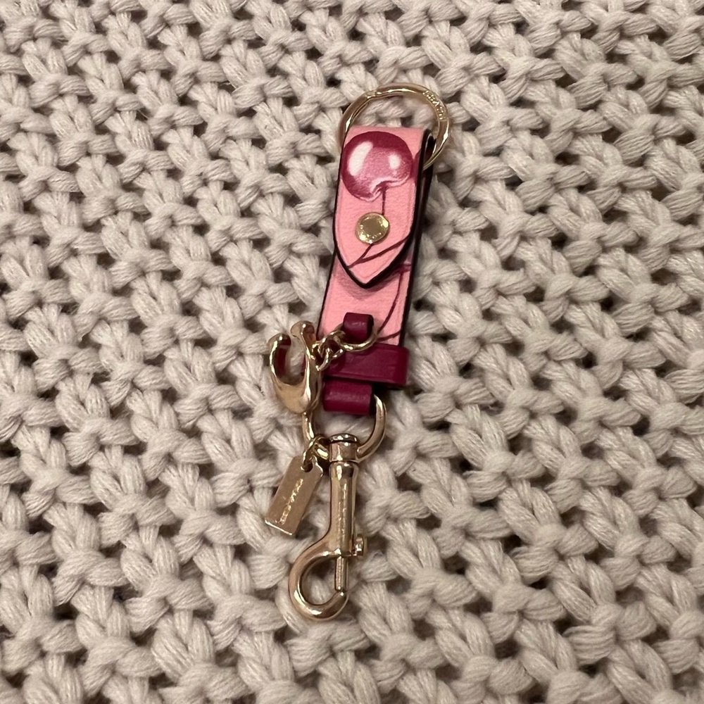 Coach Cherry Key Holder